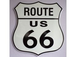 Plaque en métal XL Route 66