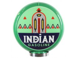 Globe de Pompe à Essence Indian Gasoline 