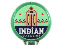Globe de Pompe à Essence Indian Gasoline