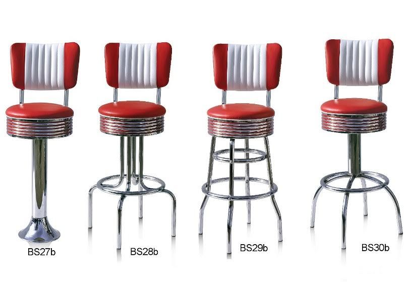 Tabouret Americain Vintage Decoration Us 50 S Et 60 S