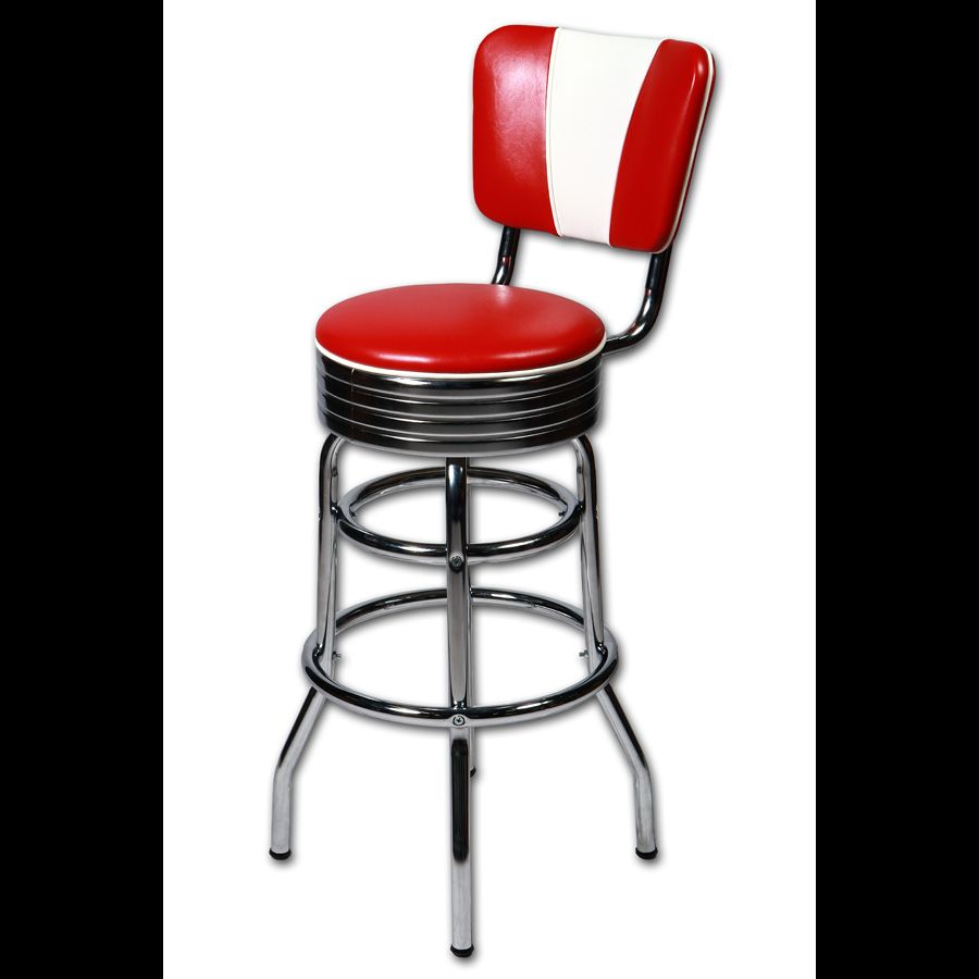 Tabouret Americain Vintage Decoration Us 50 S Et 60 S