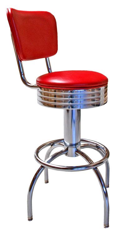 Tabouret Americain Vintage Decoration Us 50 S Et 60 S