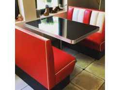 Banquette Sixties HW 120 Rouge