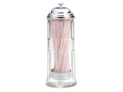Distributeur de pailles en verre .