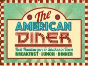 Grande Plaque XL The American Diner 