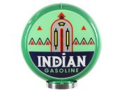 Globe de Pompe à Essence Indian Gasoline 