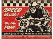Plaque en métal Speed Racer 