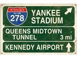 Plaque métal Yankee Stadium XL 
