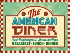 Grande Plaque XL The American Diner
