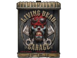 Grande plaque XL tête de mort-vivant