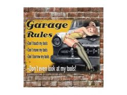 Grande Plaque XL Garage Rules