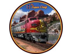 Plaque métal XL Train-Superchief