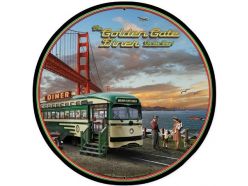 Plaque métal XL Golden Gate