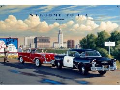 Plaque métal XL Welcome TO L.A