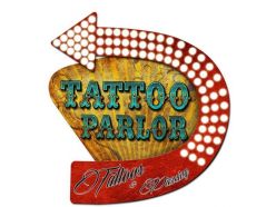 Grande plaque métal Tatoo Parlor
