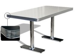 Table de Diner adaptée pour Banquettes de 180 cm .