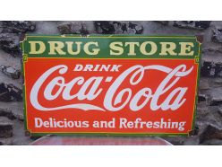 Plaque Coca Cola Drug Store 