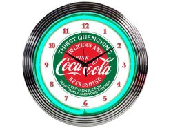 Horloge Néon Coca Cola Evergreen 