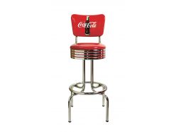 Tabouret de bar coca cola avec dossier