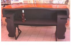 Bar Comptoir Mustang en Rouge