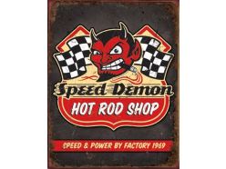 Plaque en métal Speed Demon Shop