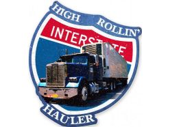 Plaque en métal Interstate Truck