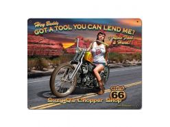 Plaque en métal Suzy Chopper