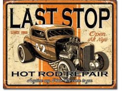 Plaque en métal Hot Rod Repair