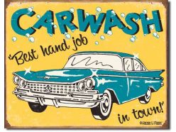 Plaque en métal Carwash