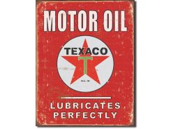 Plaque en métal Texaco Motor Oil 