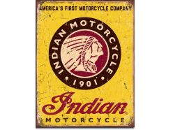 Plaque en métal Indian Motor 