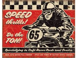 Plaque en métal Speed Racer