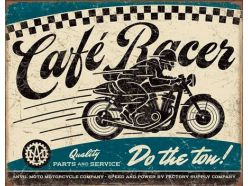 Plaque en métal Café Racer