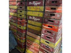 Caisse en bois Coca Cola , Dr Pepper Vintage