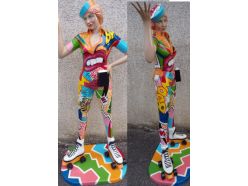 Statue Pop Art Roller en Résine