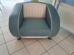 Fauteuil Rétro 1 place SF-01CB Bleu