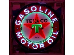 Enseigne Néon Texaco Gasoline Motor Oil XXL