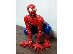 Statue Spiderman accroupi en Résine 