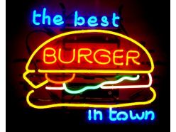 Enseigne Néon The Best Burger 