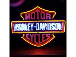 Enseigne Néon Harley Davidson Motor Cycles
