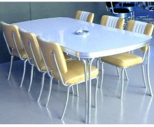 Table à Manger Bel Air Style Vintage 120x76 Cm - Jusqu'à 6 Personnes